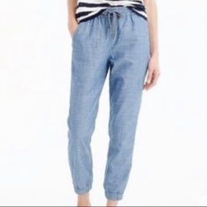 Jcrew chambray linen pants. Petite 4